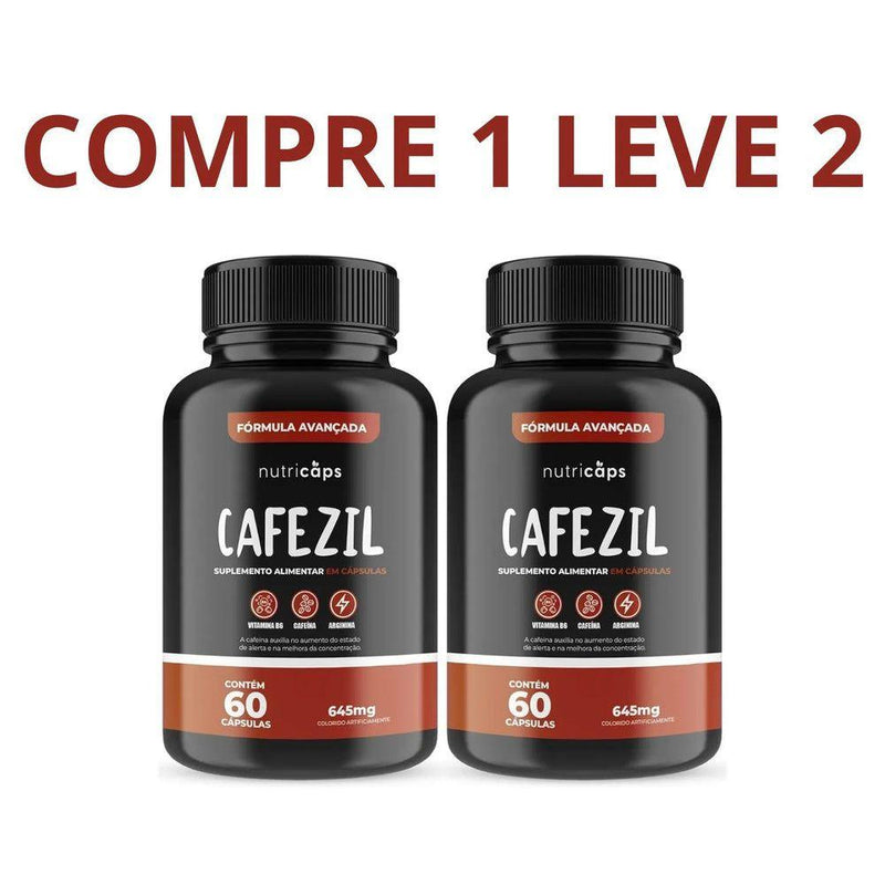 Cafezil 60 Cáps - Acelera seu metabolismo - Compre 1 Leve 2 + Frete Grátis