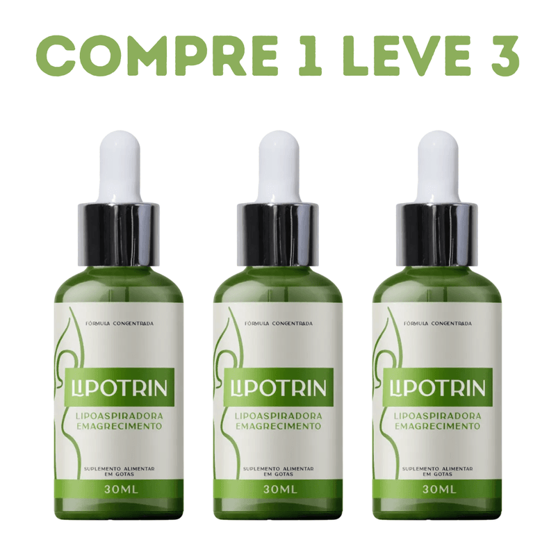 Lipotrin 30ml - Queima de Gordura Acelerada - Compre 1 Leve 3 + Frete Grátis