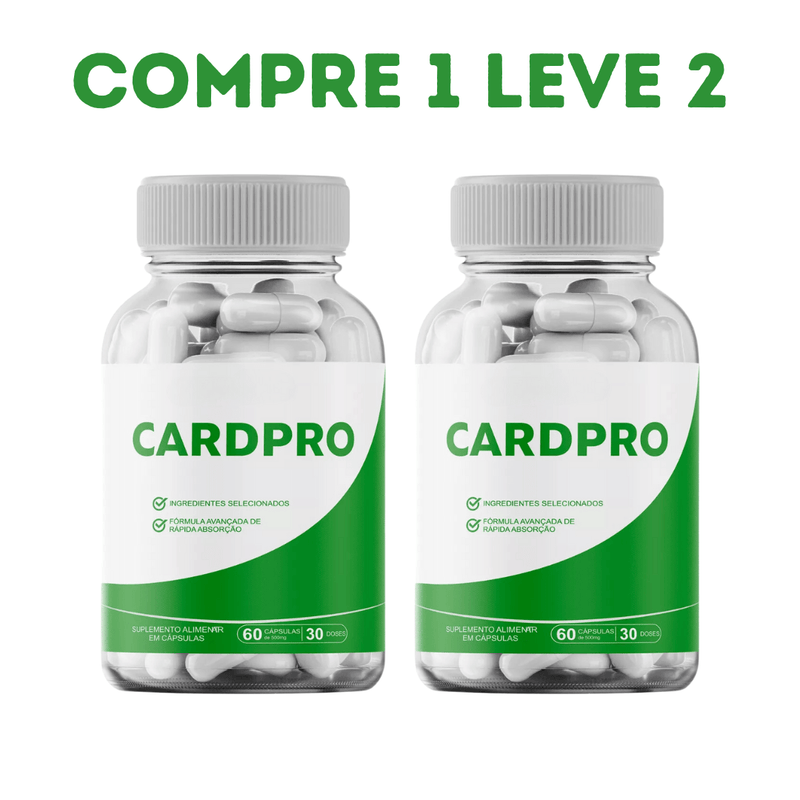 CardPro 60 cáps - Proteção do Coração - Compre 1 Leve 2 + Frete Grátis