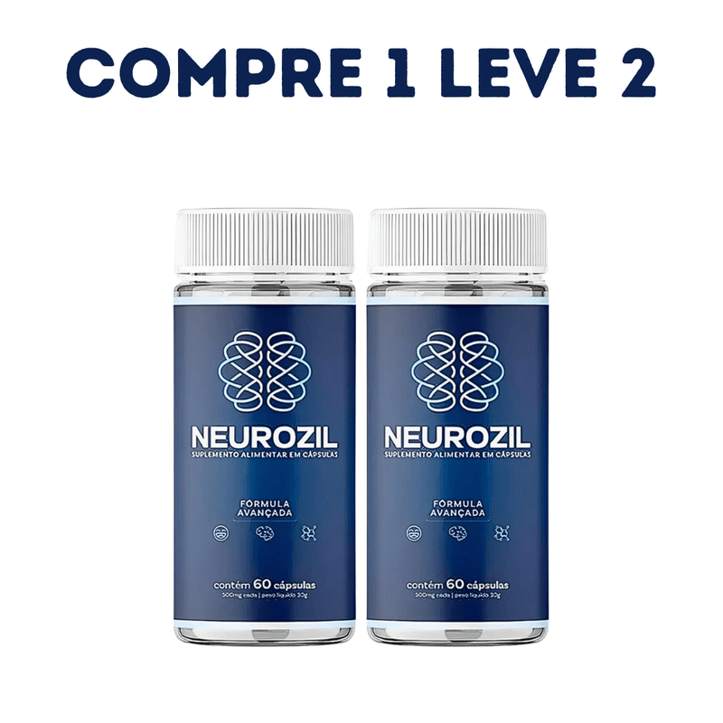 Neurozil 60 cáps - Loja Oficial - Compre 1 Leve 2 + Frete Grátis