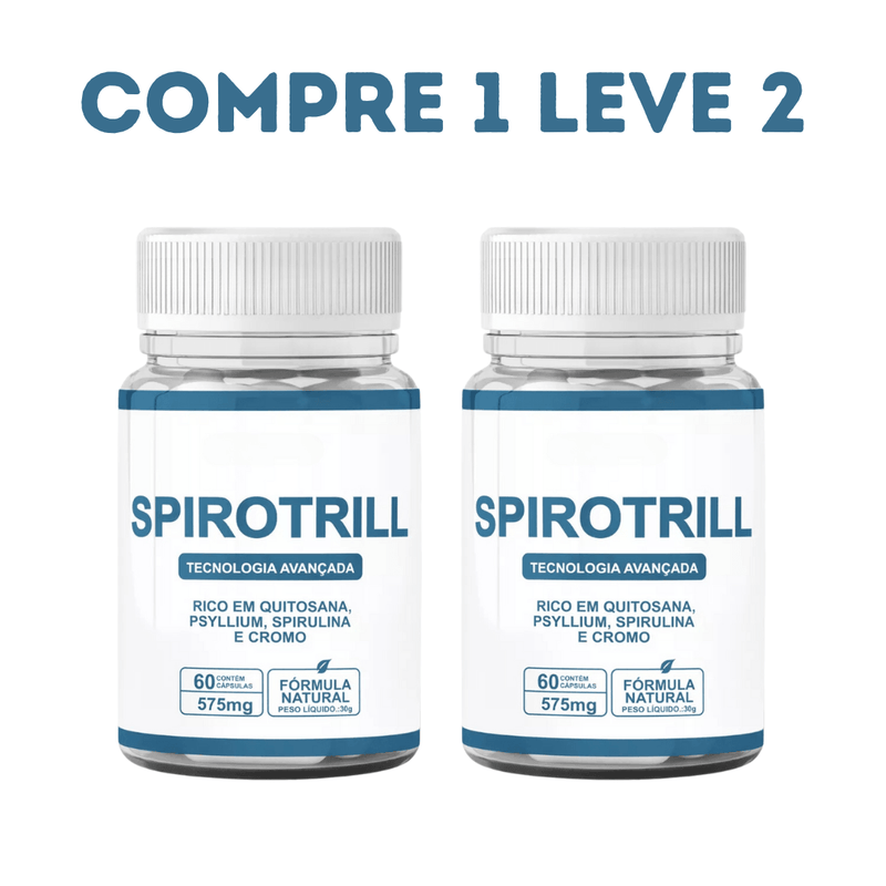 Spirotrill 60 cáps - Controle do Apetite - Loja Oficial