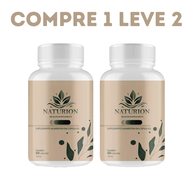 Naturion 60 Cáps - Compre 1 Leve 2 + Frete Grátis