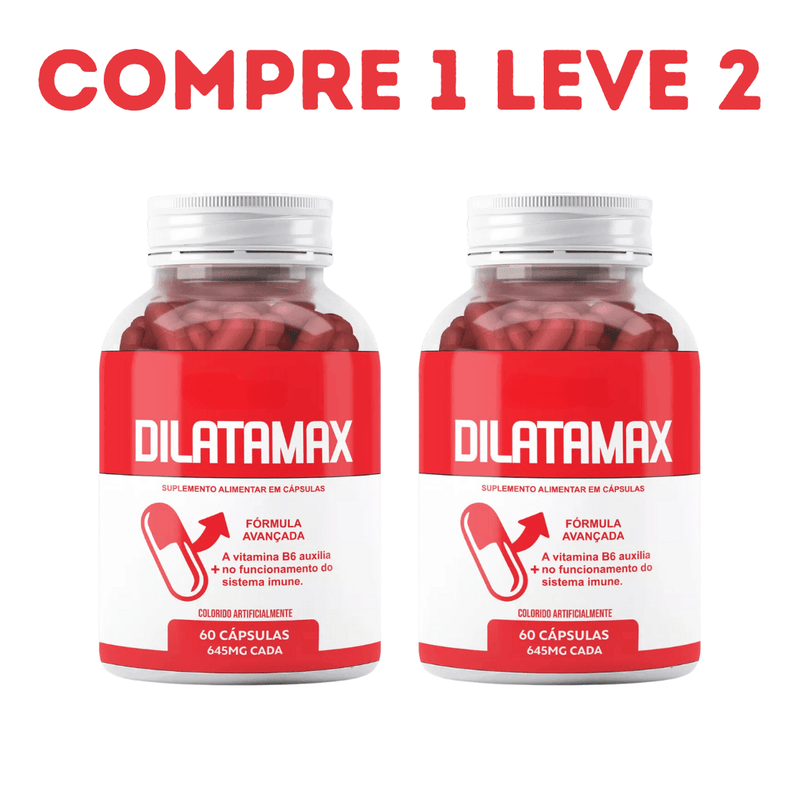 Dilatamax 60 cáps - Aumento da Testo - Compre 1 Leve 2 + Frete Grátis