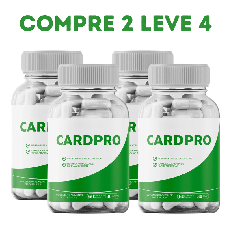 CardPro 60 cáps - Proteção do Coração - Compre 1 Leve 2 + Frete Grátis