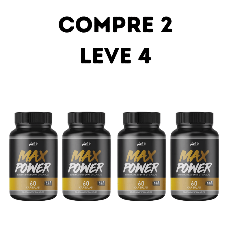 Max Power 60 cáps Original - Compre 1 Leve 2 + Frete Grátis