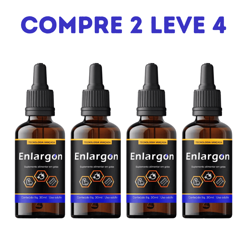 Enlargon Gel - Compre 1 Leve 2 + Frete Grátis - Para Ereções Fortes e Duradouras