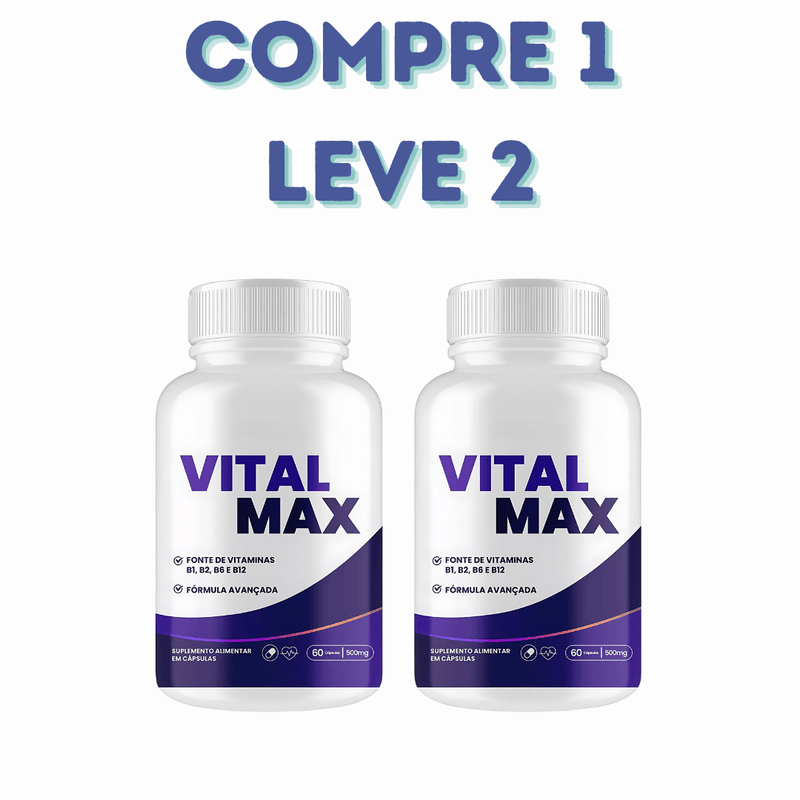 Vital Max - 60 Caps - Loja Oficial + Frete Grátis