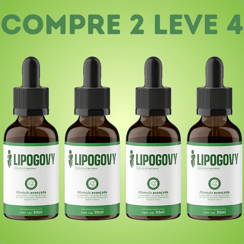 Lipogovy 30ml - Loja Oficial - Compre 1 Leve 2 + Frete Grátis!