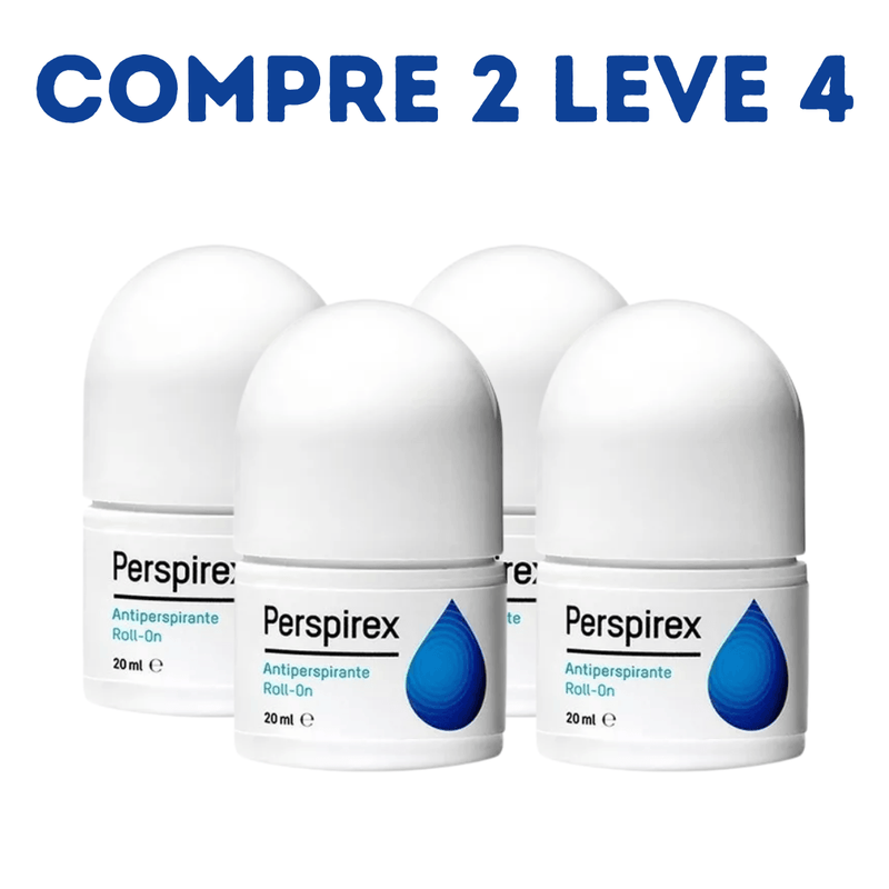 Perspirex Roll-On 20ml – Controle Completo da Transpiração Excessiva - Compre 1 Leve 2 + Frete Grátis