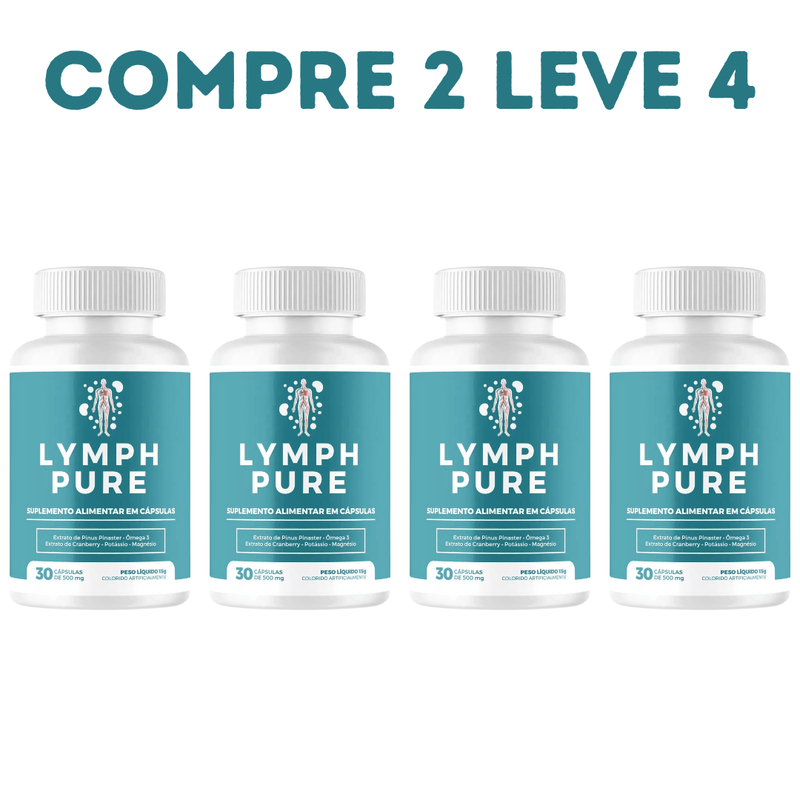 Lymph Pure 30 cáps - Compre 1 Leve 2 + Frete Grátis