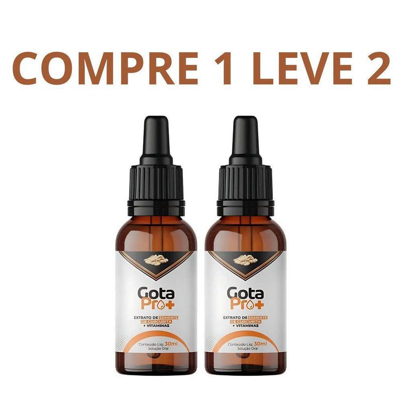 GotaPro+ 30ml - Saúde da Próstata + Compre 1 Leve 2 + Frete Grátis