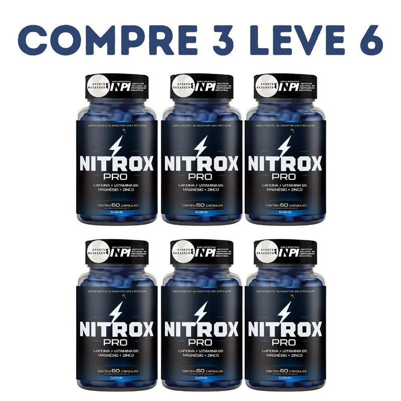 Nitrox Pro 60 cáps - Loja Oficial - Compre 1 Leve 2 + Frete Grátis