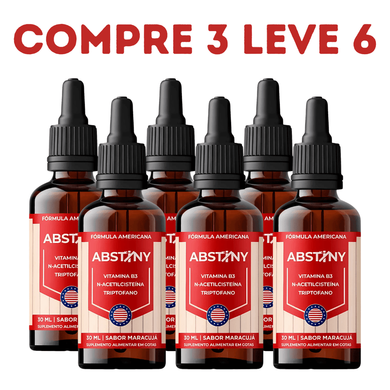 Abstiny 30ml - Seu aliado contra os vícios - Compre 1 Leve 2 + Frete Grátis