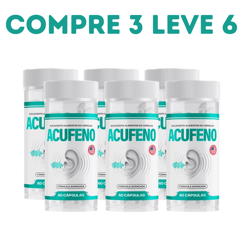 Acufeno 60 cápsulas - O Original Americano - Compre 1 Leve 2 + Frete Grátis