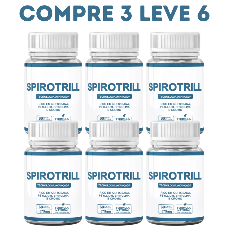 Spirotrill 60 cáps - Controle do Apetite - Loja Oficial