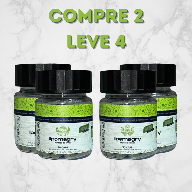 Lipomagry 30 Caps - Loja Oficial - Compre 1 Leve 2 + Frete Grátis