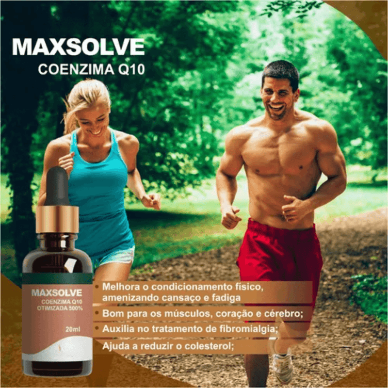 Maxsolve - Coenzima Q10 Otimizada 500% - Loja Oficial