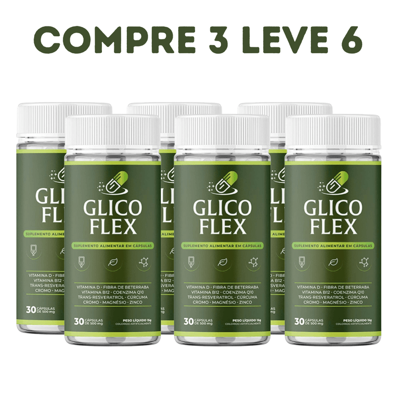 Glicoflex 30 cáps - Energia e Bem-Estar - Compre 1 Leve 2 + Frete Grátis