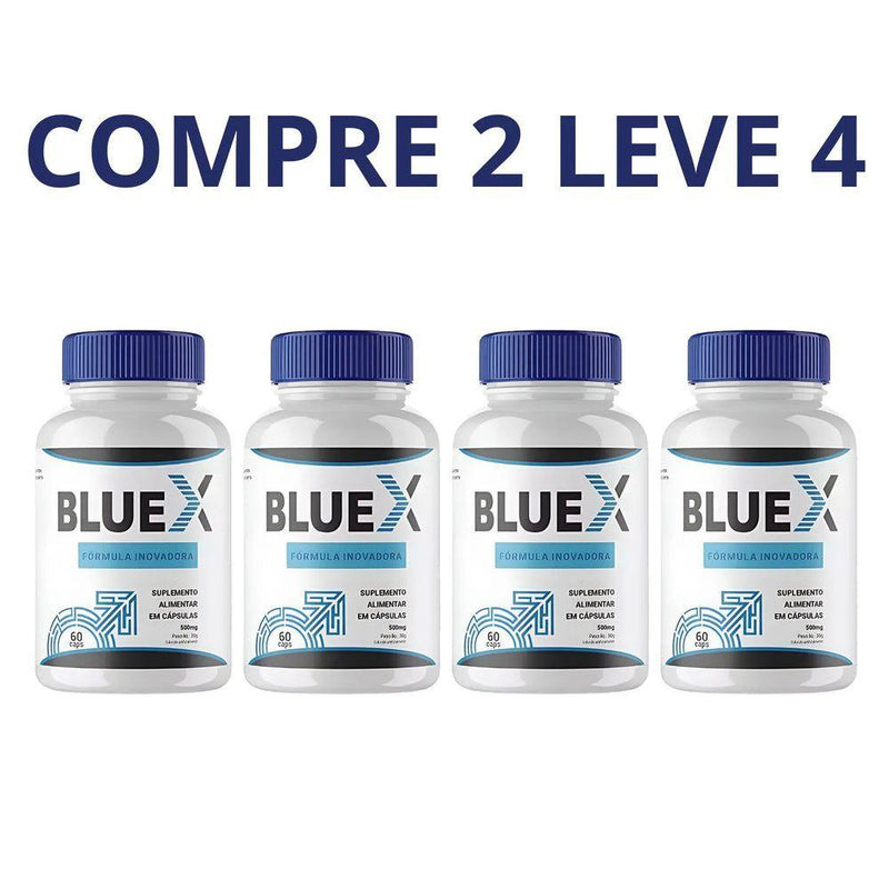 BlueX 60 Cápsulas - Solução Para Desempenho e Confiança + Frete Grátis