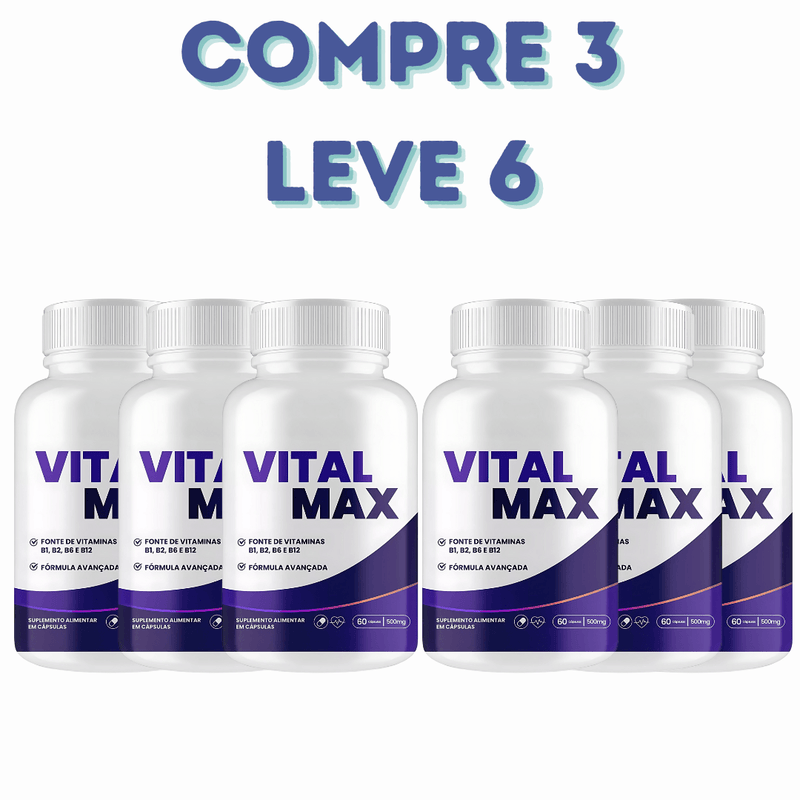 Vital Max - 60 Caps - Loja Oficial + Frete Grátis