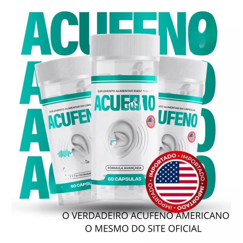 Acufeno 60 cápsulas - O Original Americano - Compre 1 Leve 2 + Frete Grátis