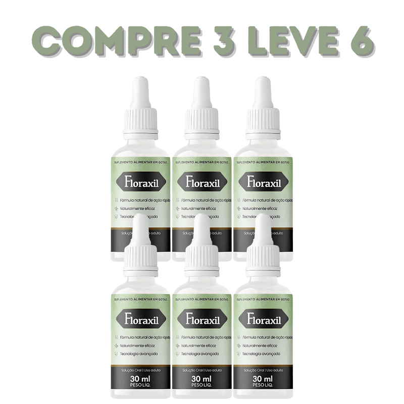 Floraxil 30ml - Equilíbrio e Saúde Intestinal - Compre 1 Leve 2 + Frete Grátis