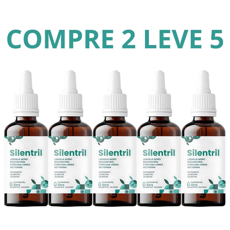 Silentril 30ml - Acabe com o Zumbido - Compre 1 Leve 2 + Frete Grátis