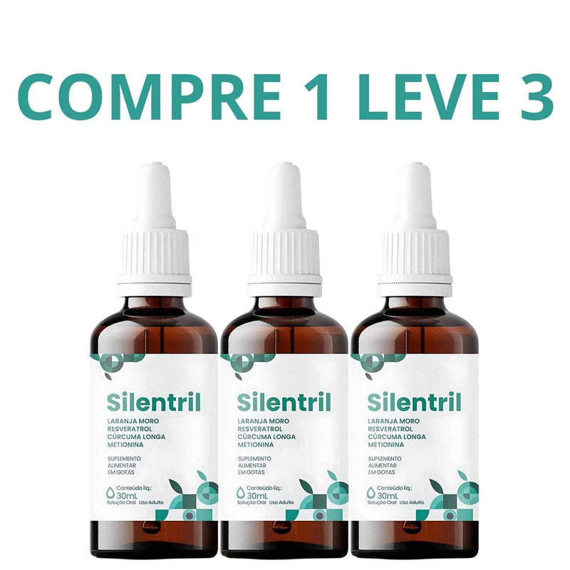 Silentril 30ml - Acabe com o Zumbido - Compre 1 Leve 2 + Frete Grátis