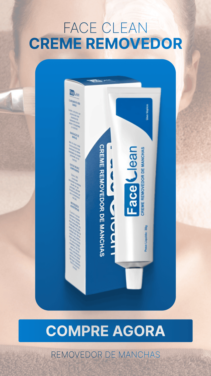 Face Clean 30g - Clareador de Manchas e Melasmas - Compre 1 Leve 2