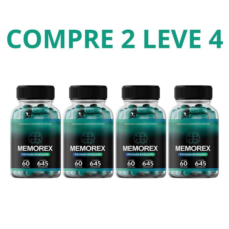 Memorex 60 Cáps - Memória Renovada - Compre 1 Leve 2Frete Grátis