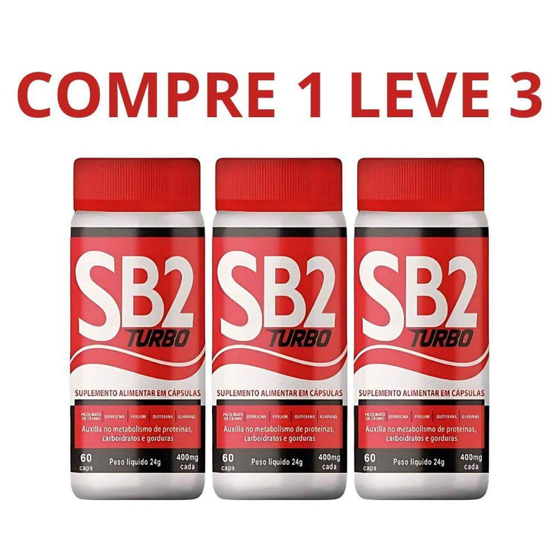 SB2 Turbo 60 Cápsulas - Solução Para Emagrecimento Eficiente + Frete Grátis