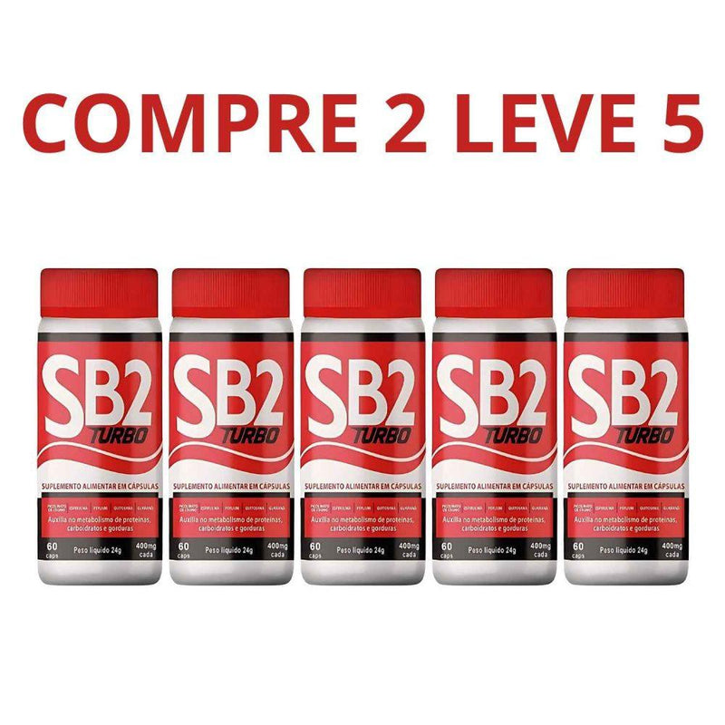 SB2 Turbo 60 Cápsulas - Solução Para Emagrecimento Eficiente + Frete Grátis