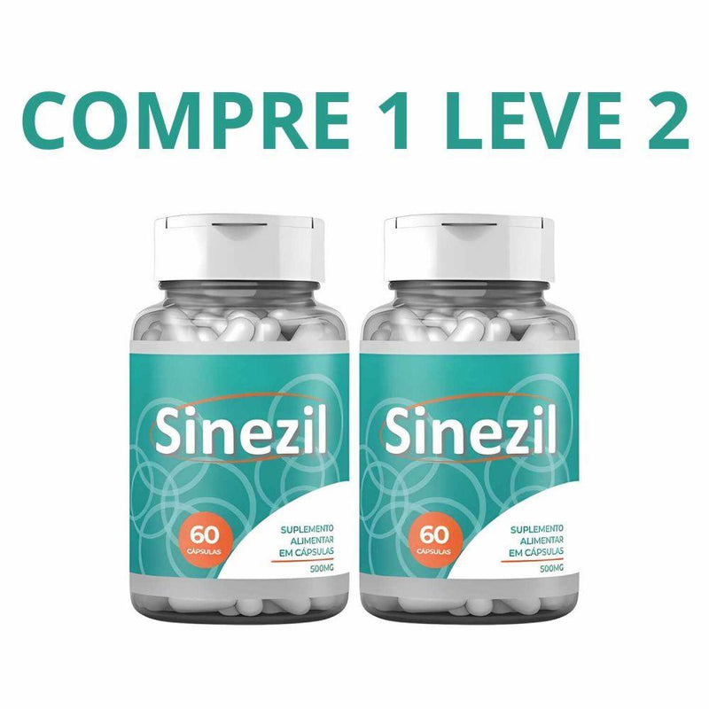 Sinezil 60 Cápsulas - Acabe com a Rinite e Sinusite - Compre 1 Leve 2 + Frete Grátis