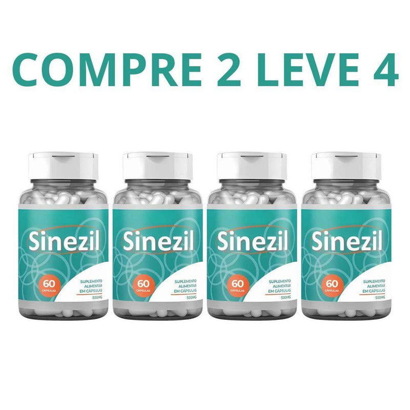 Sinezil 60 Cápsulas - Acabe com a Rinite e Sinusite - Compre 1 Leve 2 + Frete Grátis